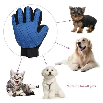 Silicone Pet Grooming Glove, 1 Count Pet Bath Glove, Pet Hair Removal Glove, Pet Bath Massage Glove, Pet Supplies Dog Stuff Cat Stuff