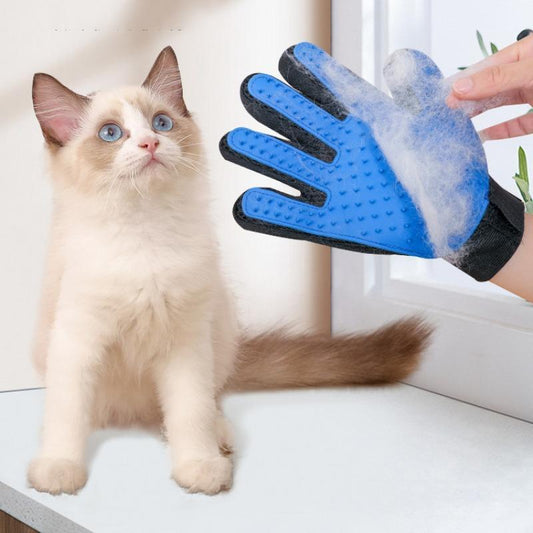 Silicone Pet Grooming Glove, 1 Count Pet Bath Glove, Pet Hair Removal Glove, Pet Bath Massage Glove, Pet Supplies Dog Stuff Cat Stuff