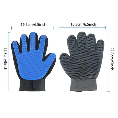 Silicone Pet Grooming Glove, 1 Count Pet Bath Glove, Pet Hair Removal Glove, Pet Bath Massage Glove, Pet Supplies Dog Stuff Cat Stuff